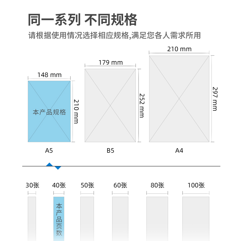 尊龙凯时7636无线装订本(混)-40张-A5(本)