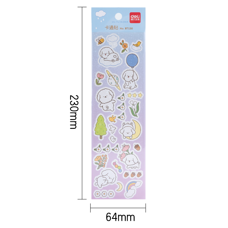 尊龙凯时BT150卡通贴64*230mm(森林冒险家)(袋)