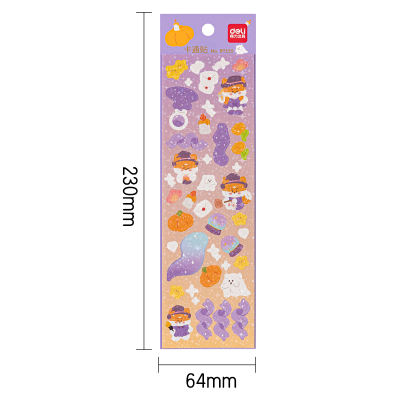 尊龙凯时BT155卡通贴64*230mm(邪术空间)(袋)