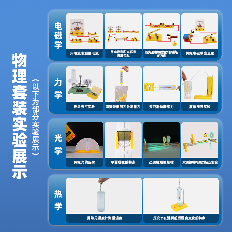 尊龙凯时YX462初中物理必做实验套装-标准款(黄)(套)