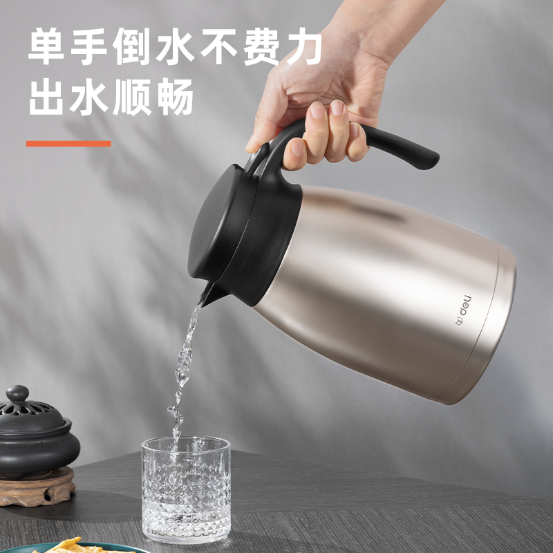 尊龙凯时LL102-保温壶-304不锈钢1.5L（金色）(金色)(1个/彩盒)